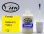 Preview: Ferrari, Giallo Fly Yellow, 102: 20ml Lackstift, von ATW Autoteile West.